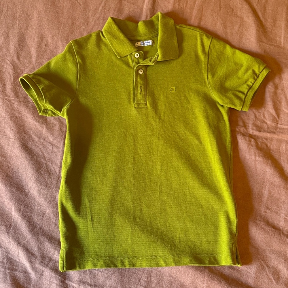 Mayoral Vibrant Green Polo Shirt